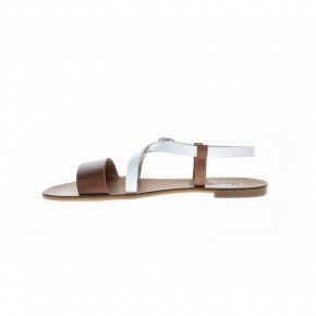 Sandaal wit cognac - 67002AA