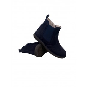 Suede donkerblauwe boot - 250321