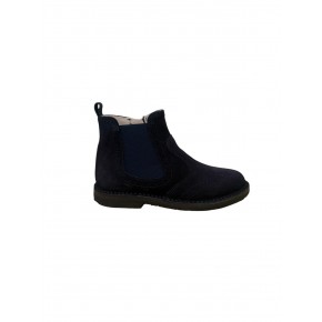 Suede donkerblauwe boot - 250321