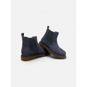 Suede blauwe boot - 9580