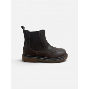 Leren donkerbruine boot - 9580