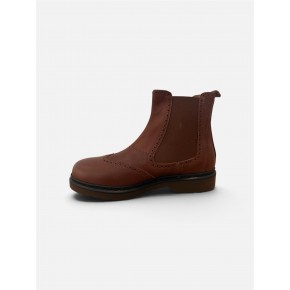 Leren cognac boot - 9580
