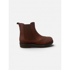 Leren cognac boot - 9580